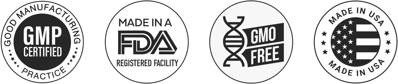 Kerassentials certifications including GMP FDA registered GMO free and made in USA
